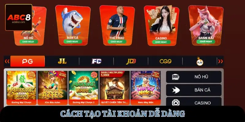 Cách tạo tài khoản dễ dàng
